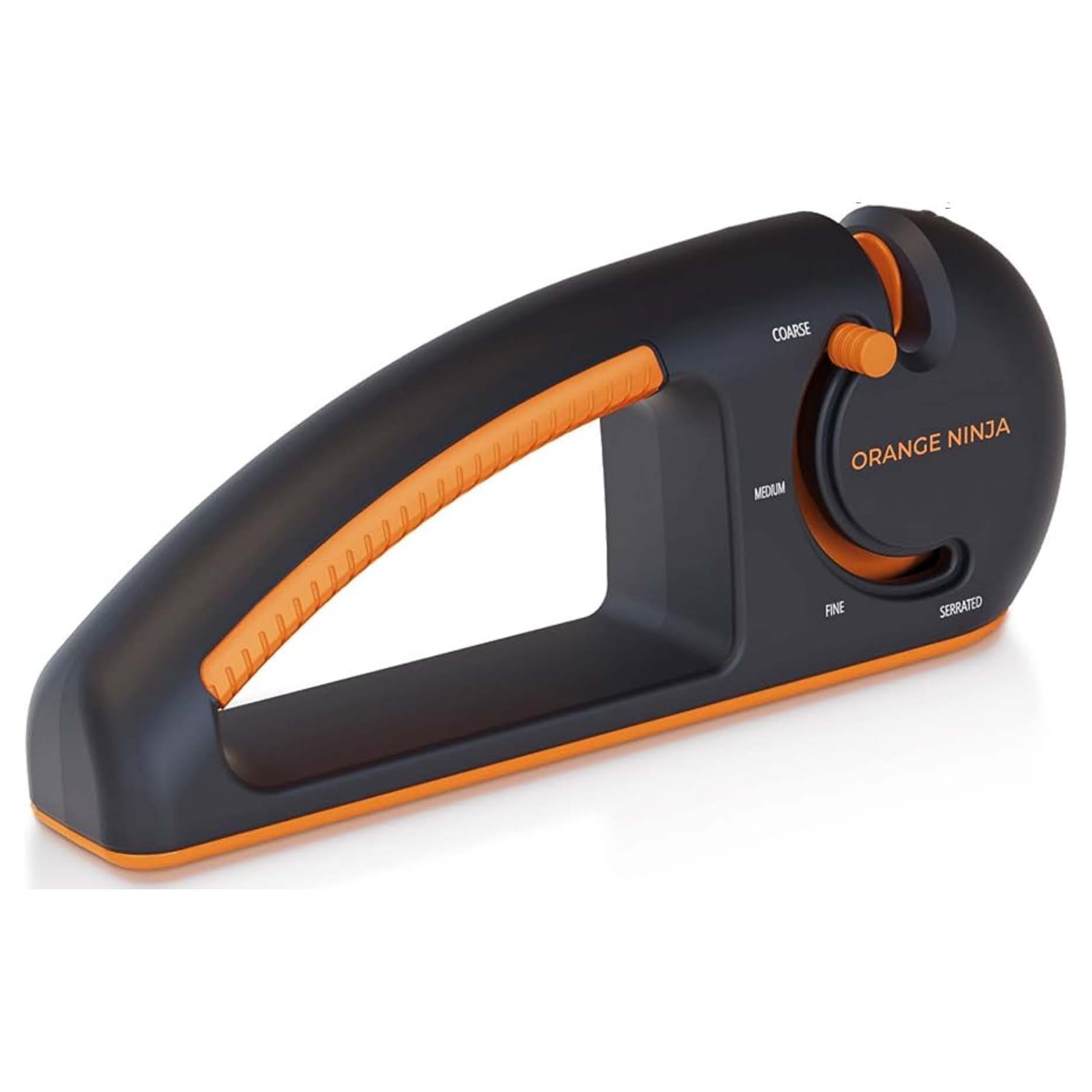 Black and orange knife sharpener