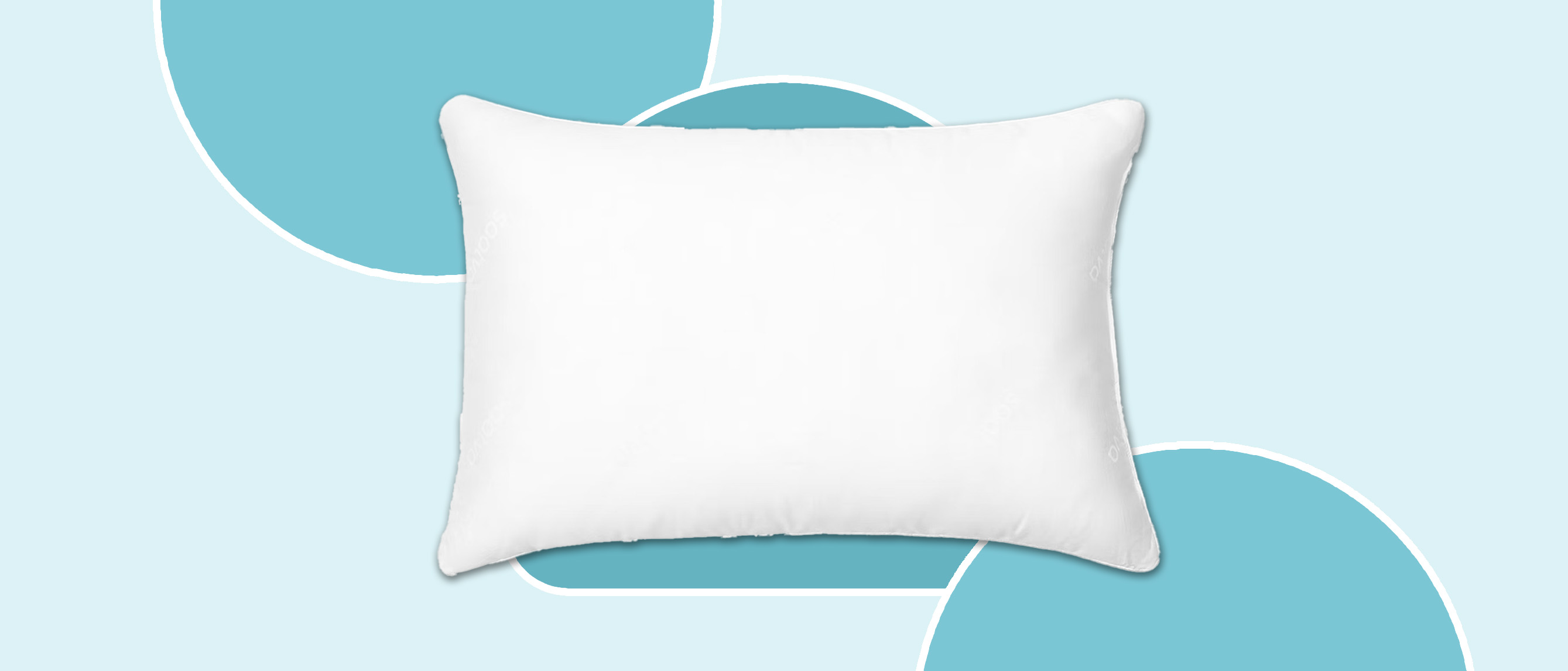 a large white down pillow from Saatva