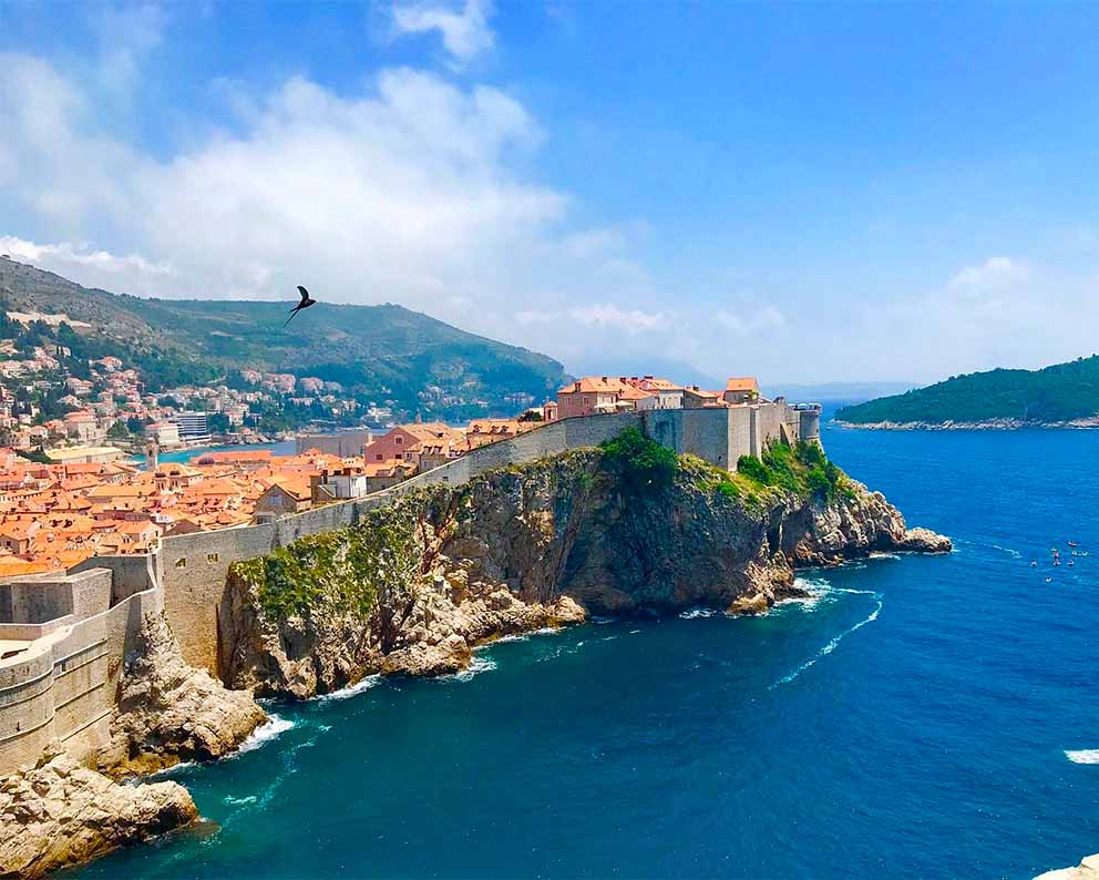 the walls of dubrovnik