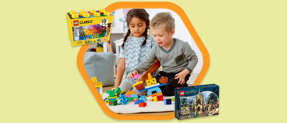 Picture of kids playing LEGO