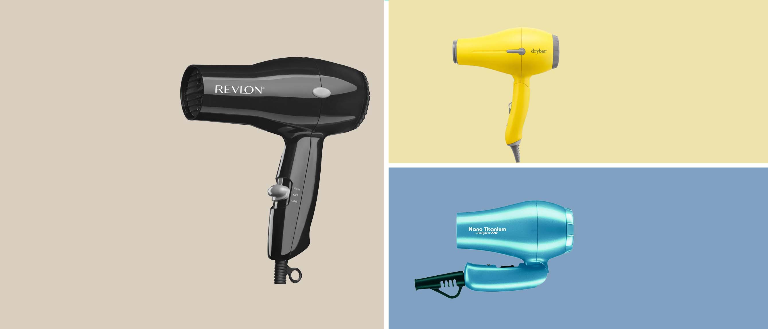travel hair dryers from revlon, babyliss and more