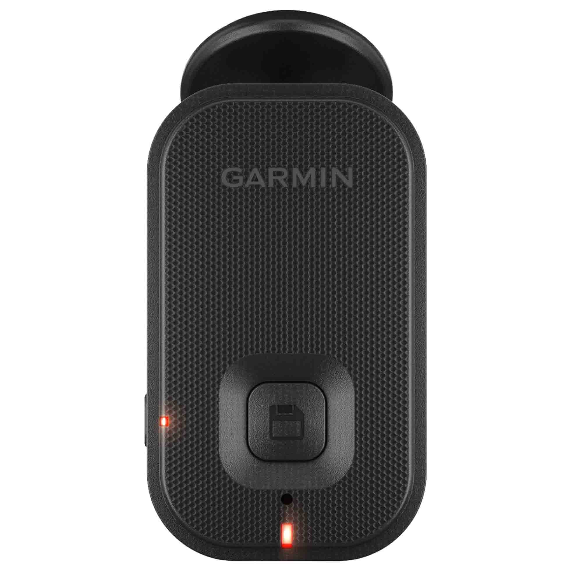 rectangle-shaped Garmin dashcam in black