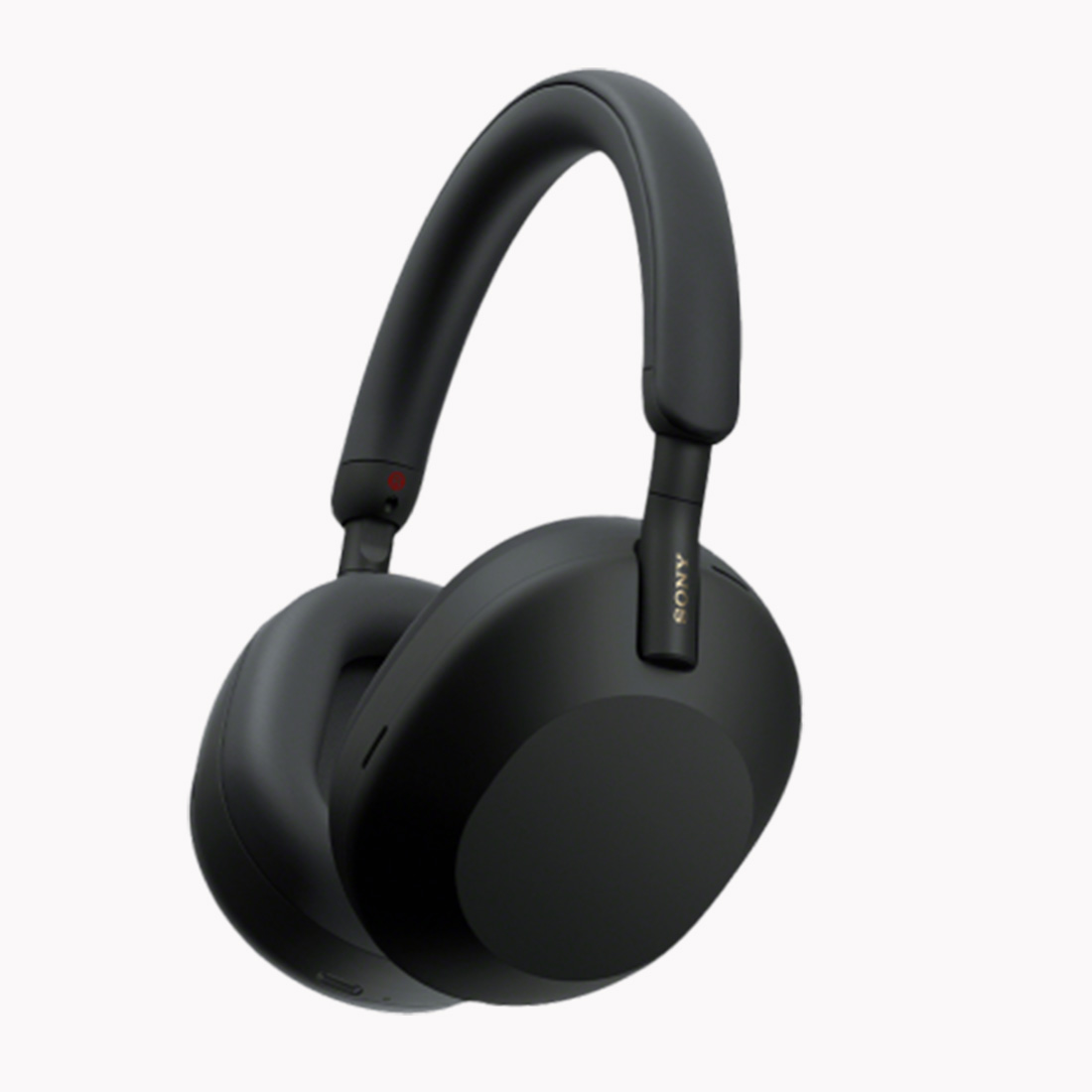 black over-ear headphones from sony
