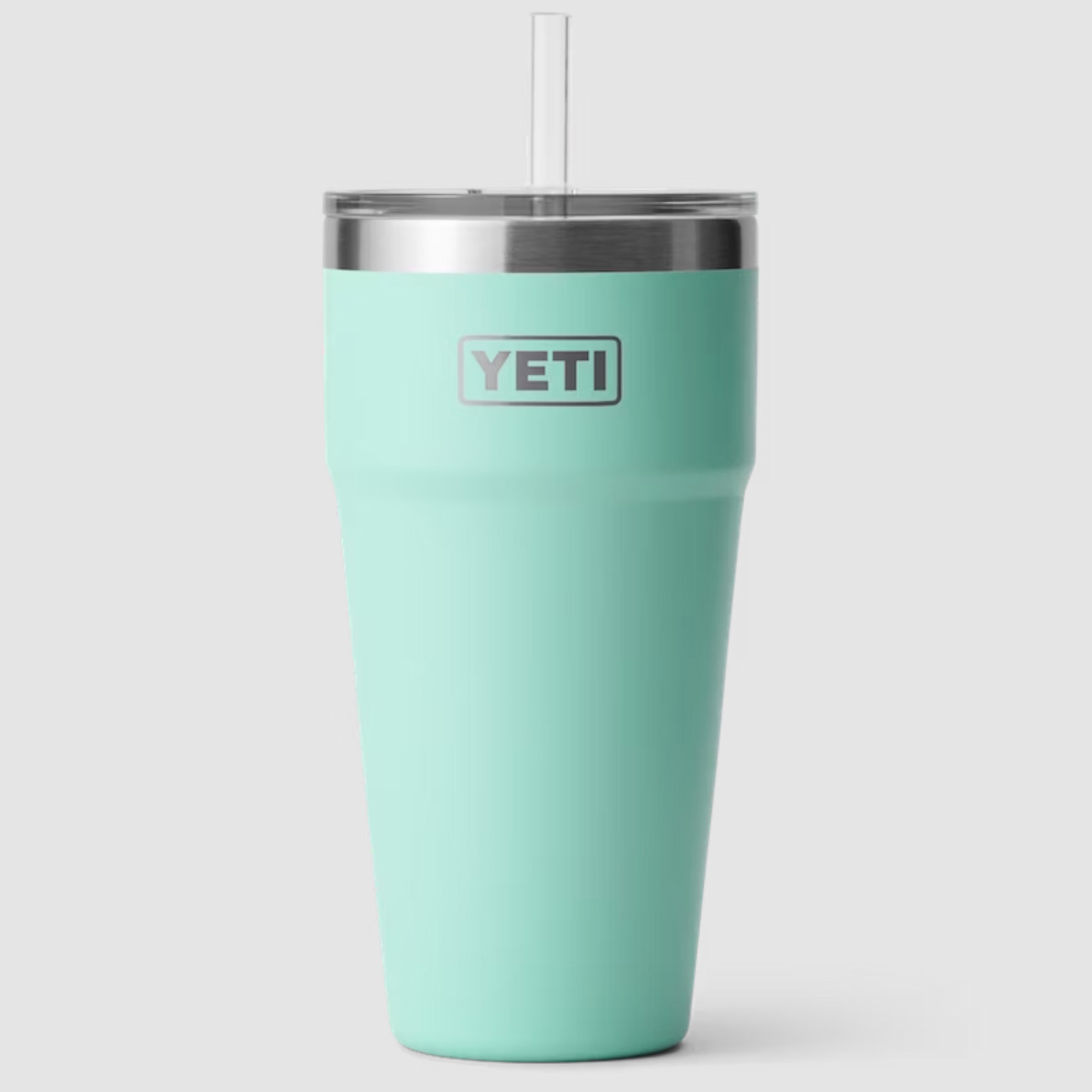 Yeti Rambler Stackable Cup with Straw Lid in blue