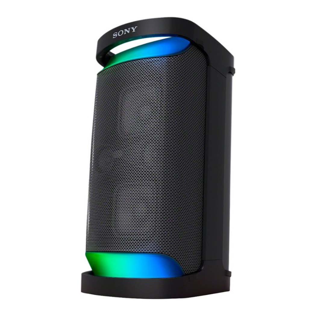 Sony XP500 Portable Bluetooth Party Speaker in black with blue lights