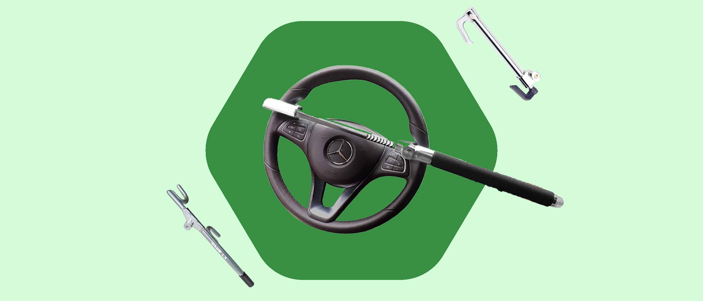 a wheel and three of the best steering wheels locks