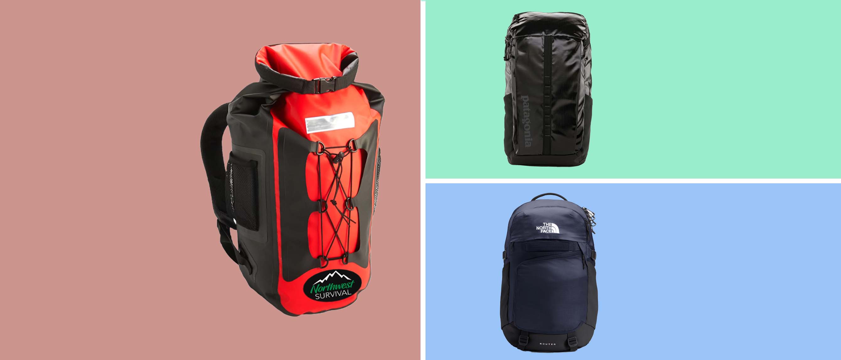backpacks from northface and patagonia