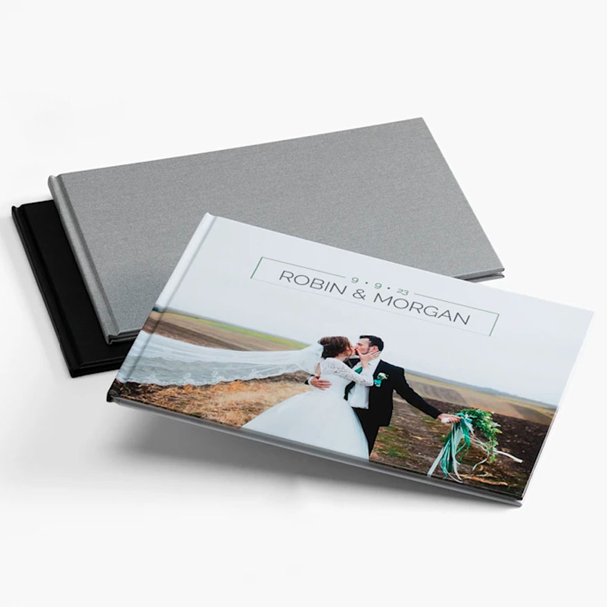 an example of a custom photobook from VistaPrint
