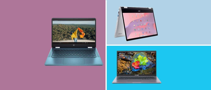 laptops from hp, asus and acer
