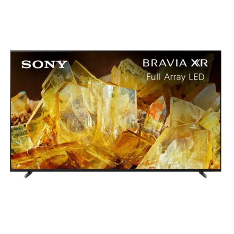 sony bravia xr tv with a yellow display on its screen
