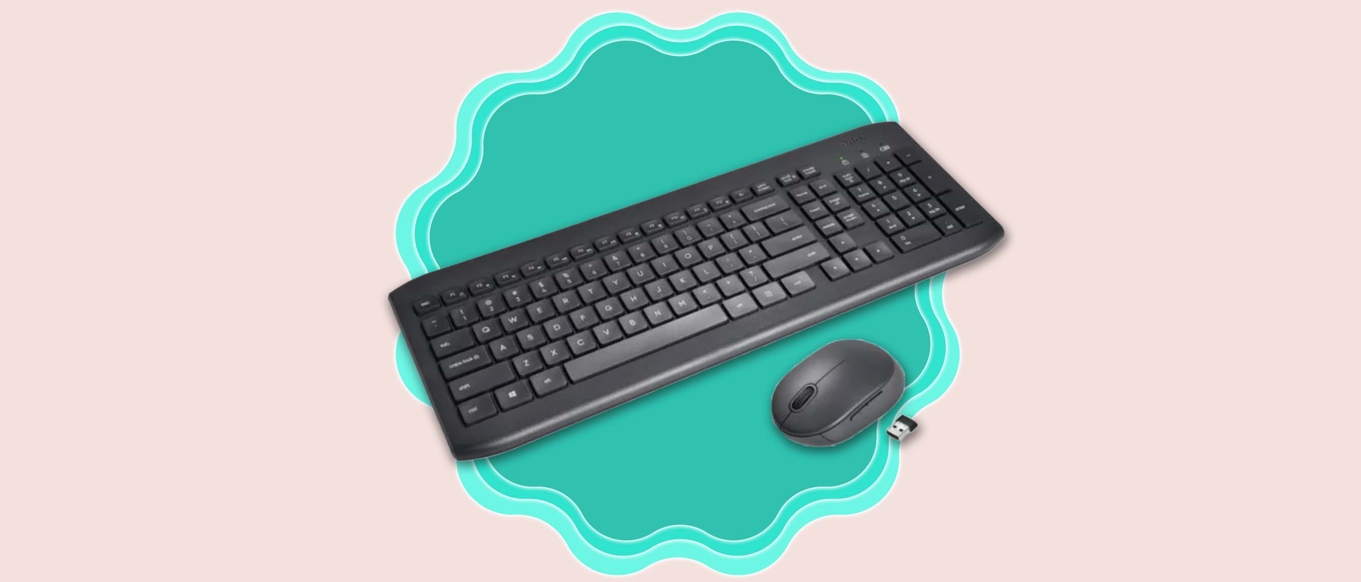black keyboard with mouse and USB 
