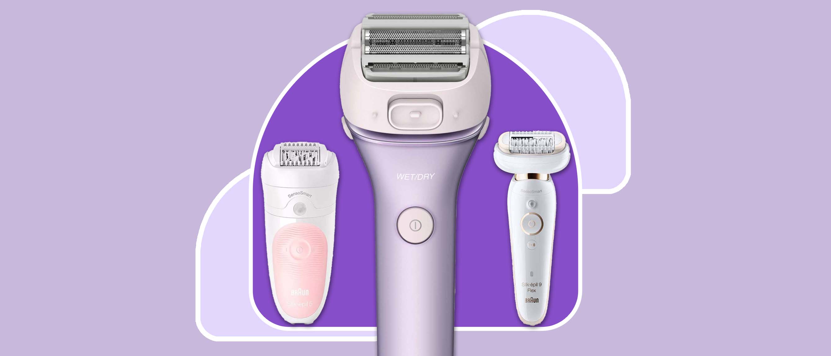 three of the best epilators for women from Braun and Philips 