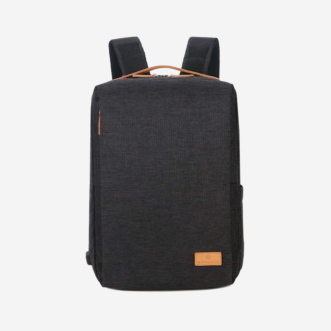 Nordace Siena smart modern square backpack in black 