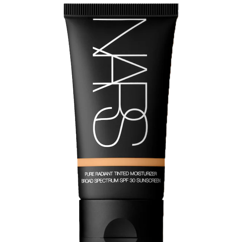 NARS Pure Radiant Tinted Moisturizer in a black tube.