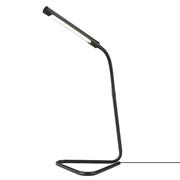 thin black led lamp