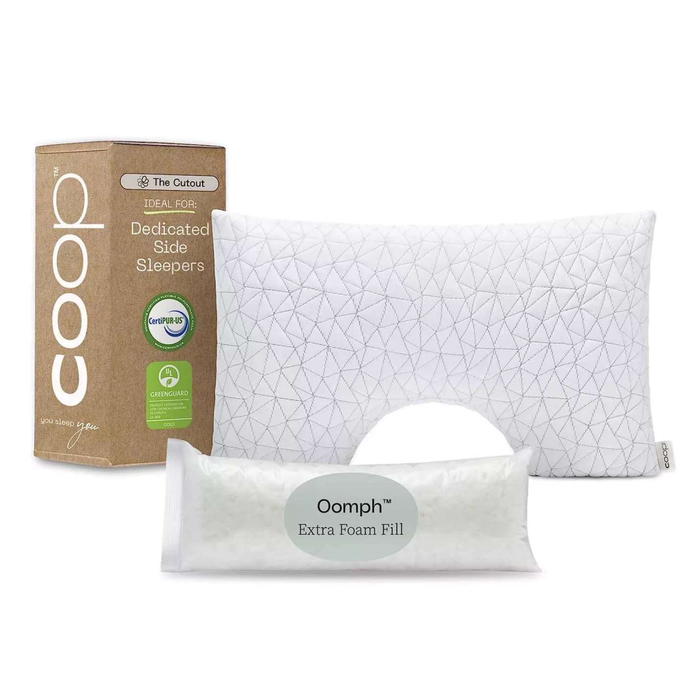 Coop Home Goods Cut-Out Side Sleeper Pillow
