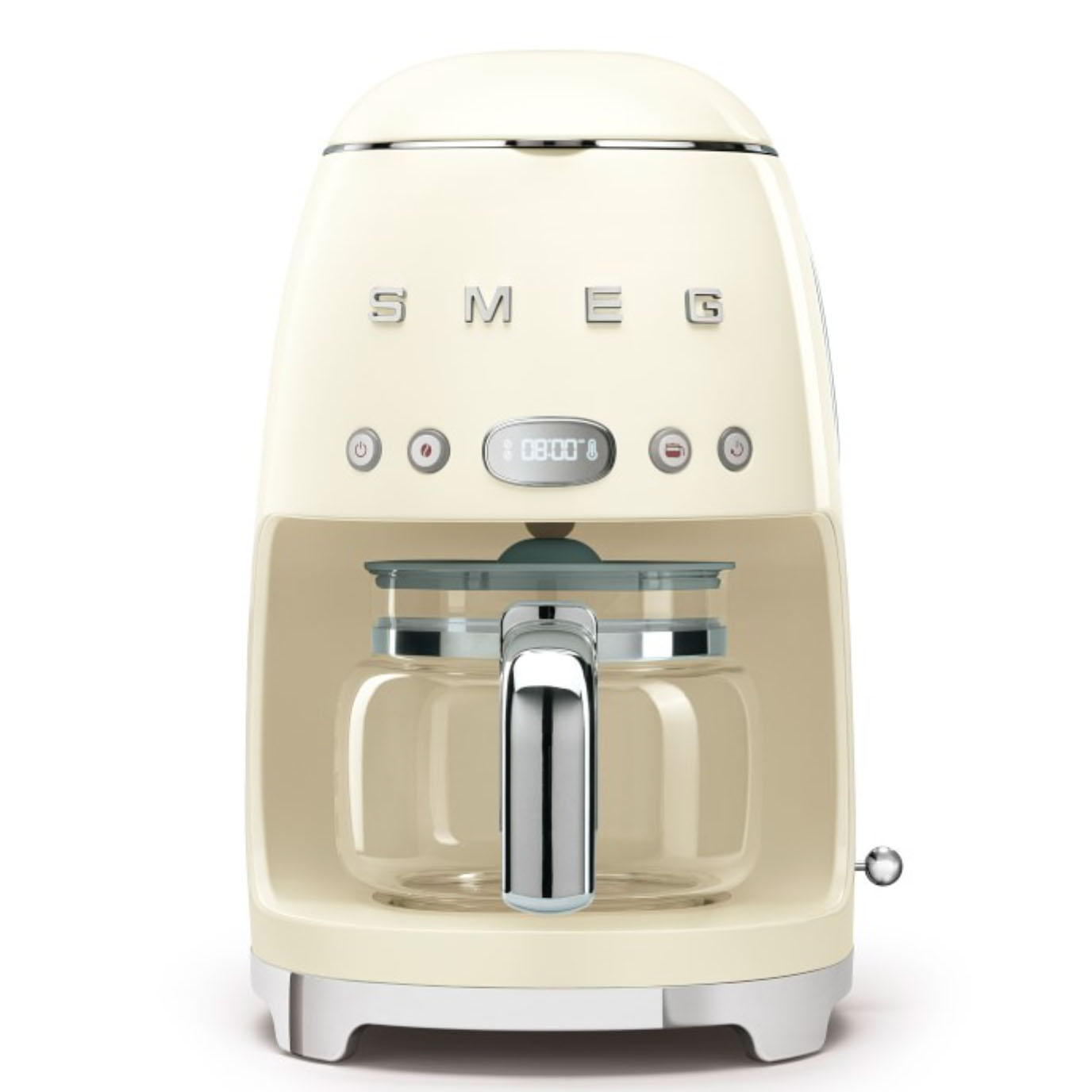 Cream-colored SMEG 10-Cup Drip Coffee Maker