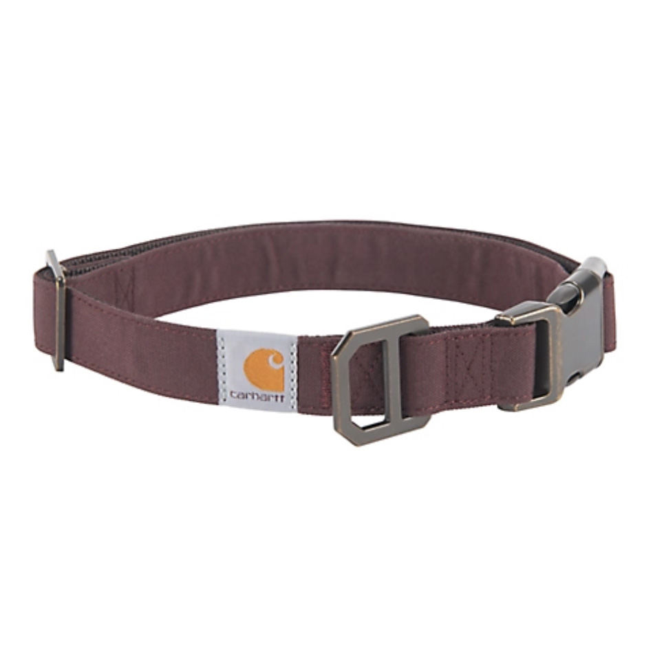 Dark maroon Carhartt dog collar