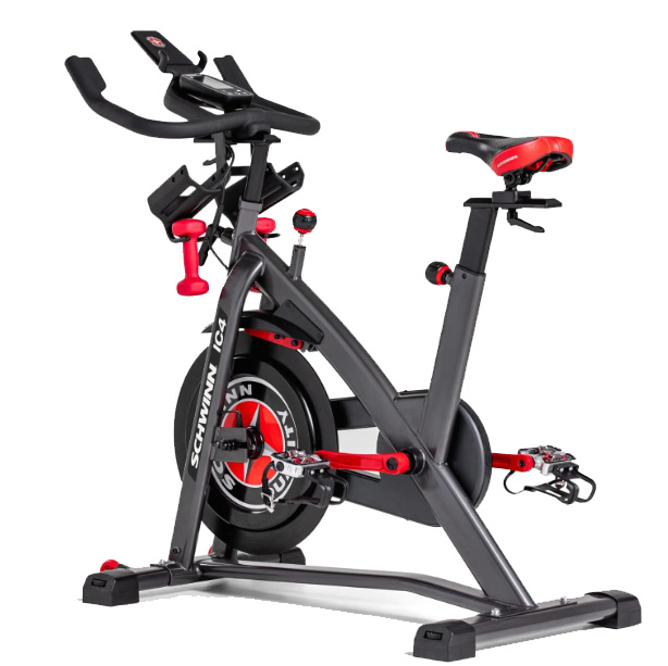 Black and red Schwinn Fitness Indoor Cycling Exercise Bike IC4
