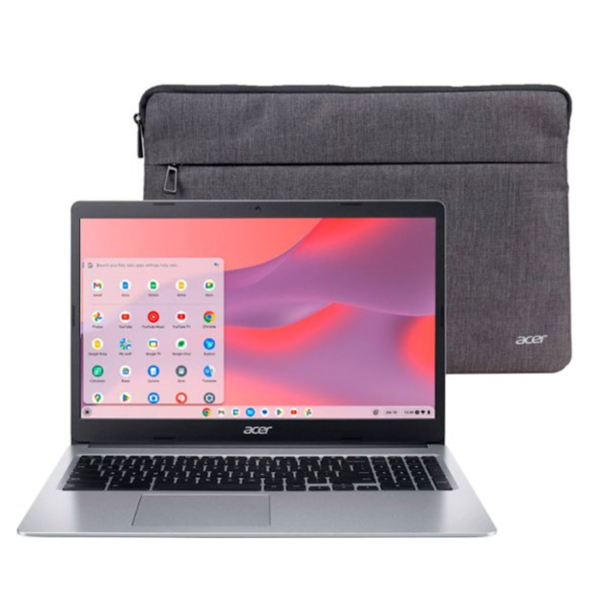 Acer laptop with laptop case