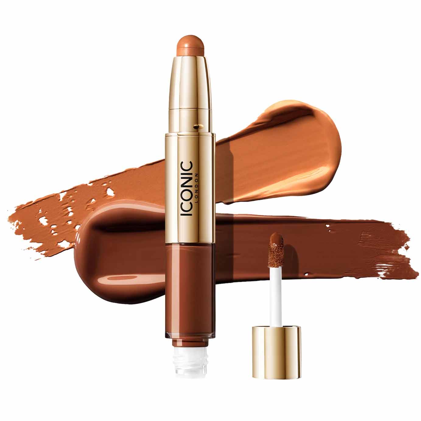 Iconic London Radiant Concealer & Brightening Crayon Duo in the shade warm rich