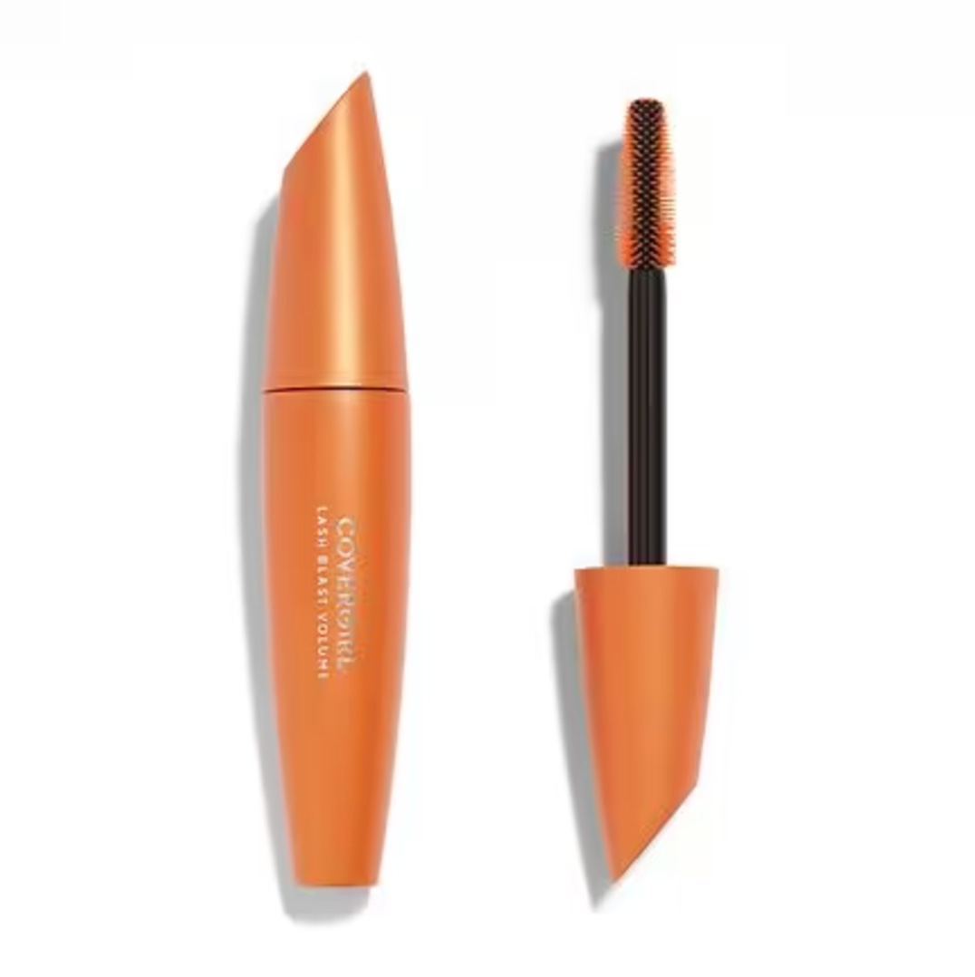 closed tube of covergirl mascara with open spoolie brush