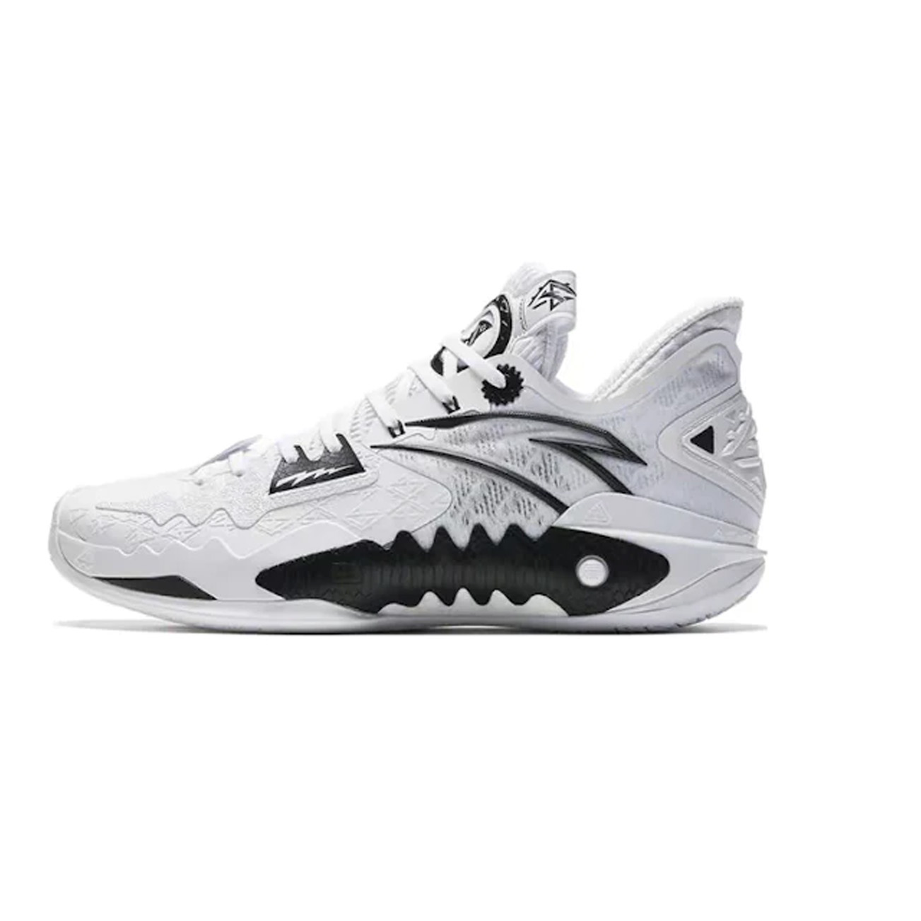 ANTA Shock Wave 5 'First Year' basketball shoes in black and white