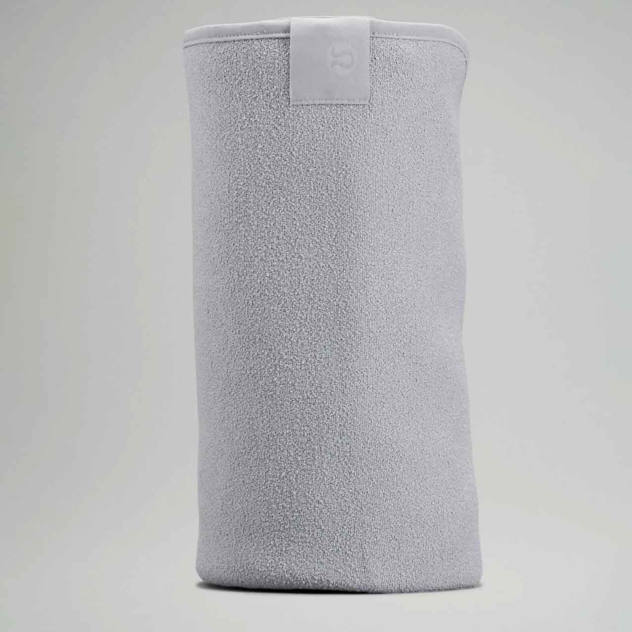 Grey folded towel mat