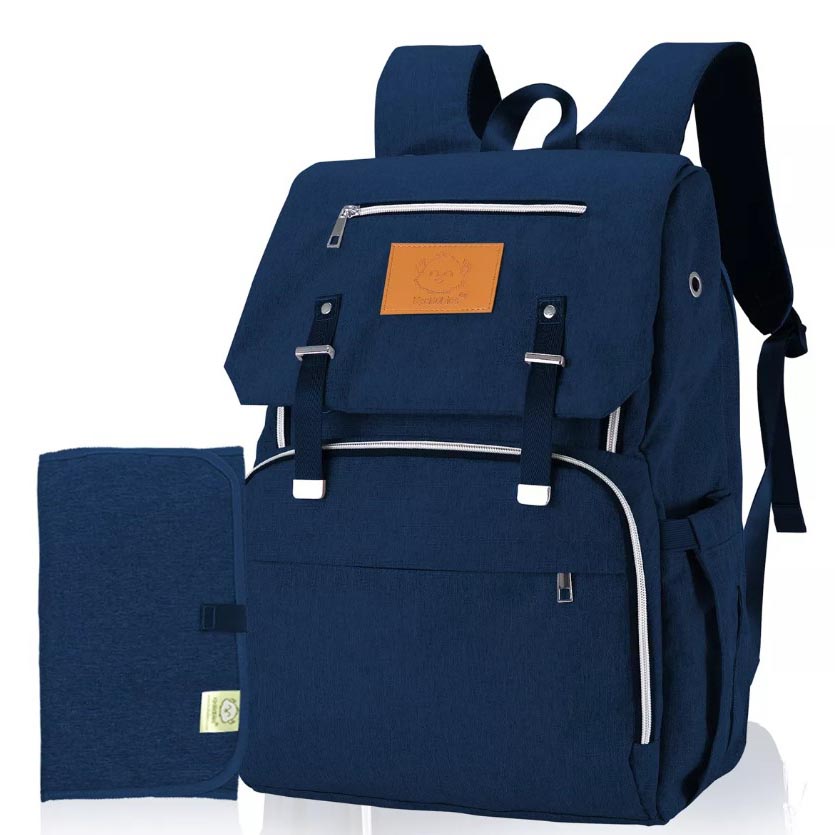 Dark blue Keababies diaper backpack