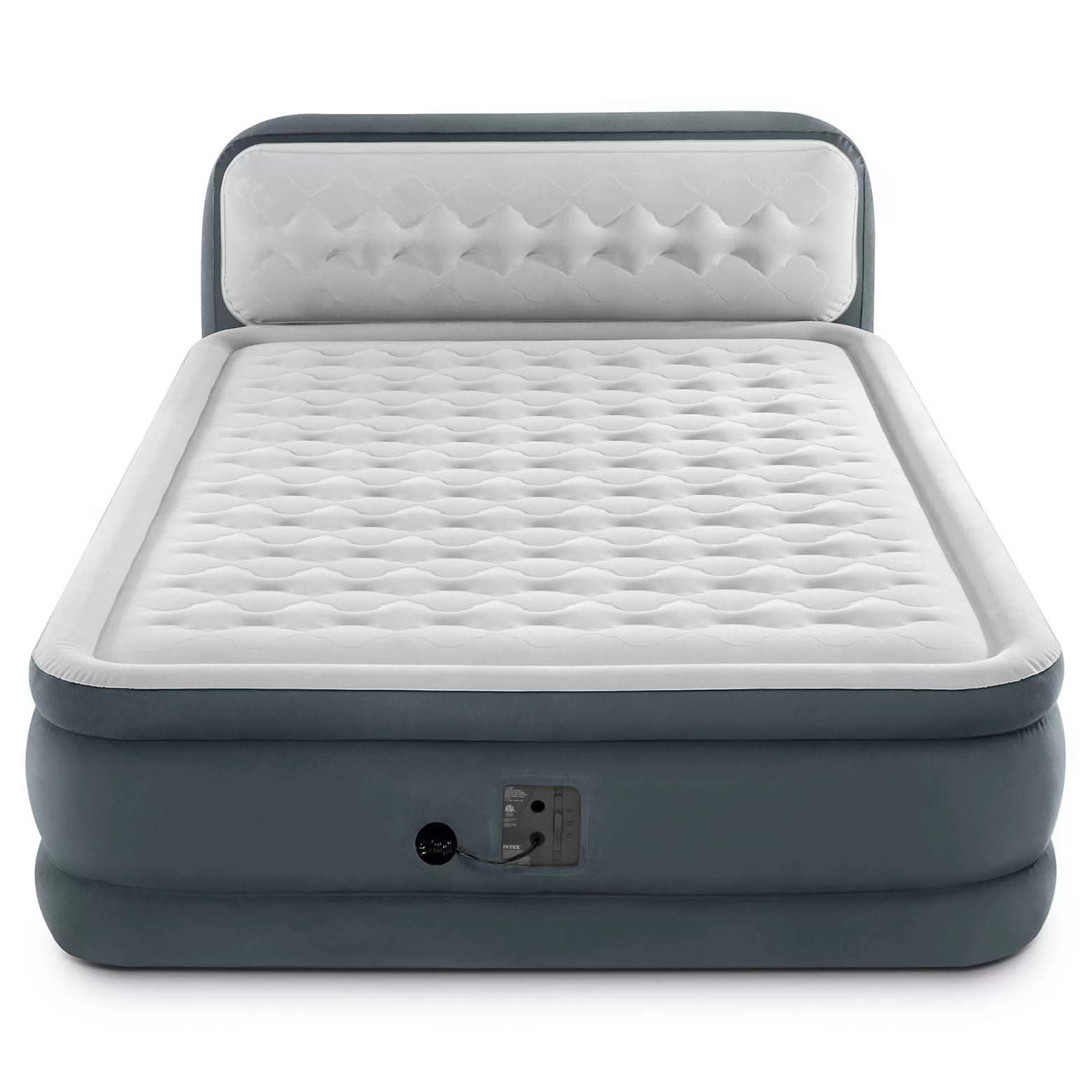 inflatable air mattress with headboard