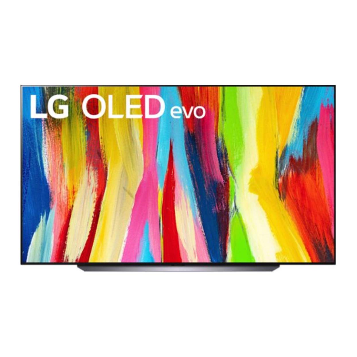 LG 83-inch TV with screen display