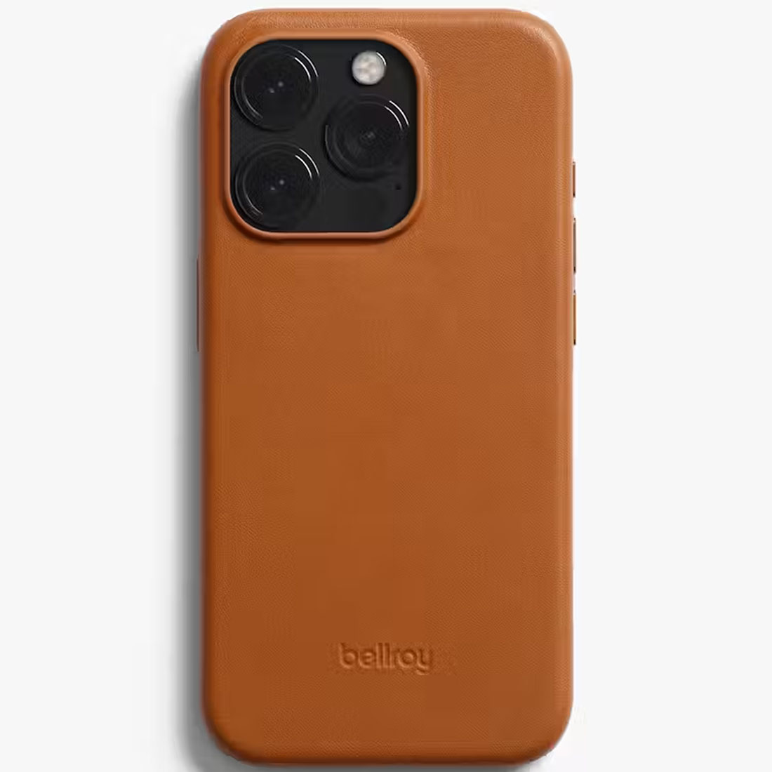 bellroy leather iphone in terracotta