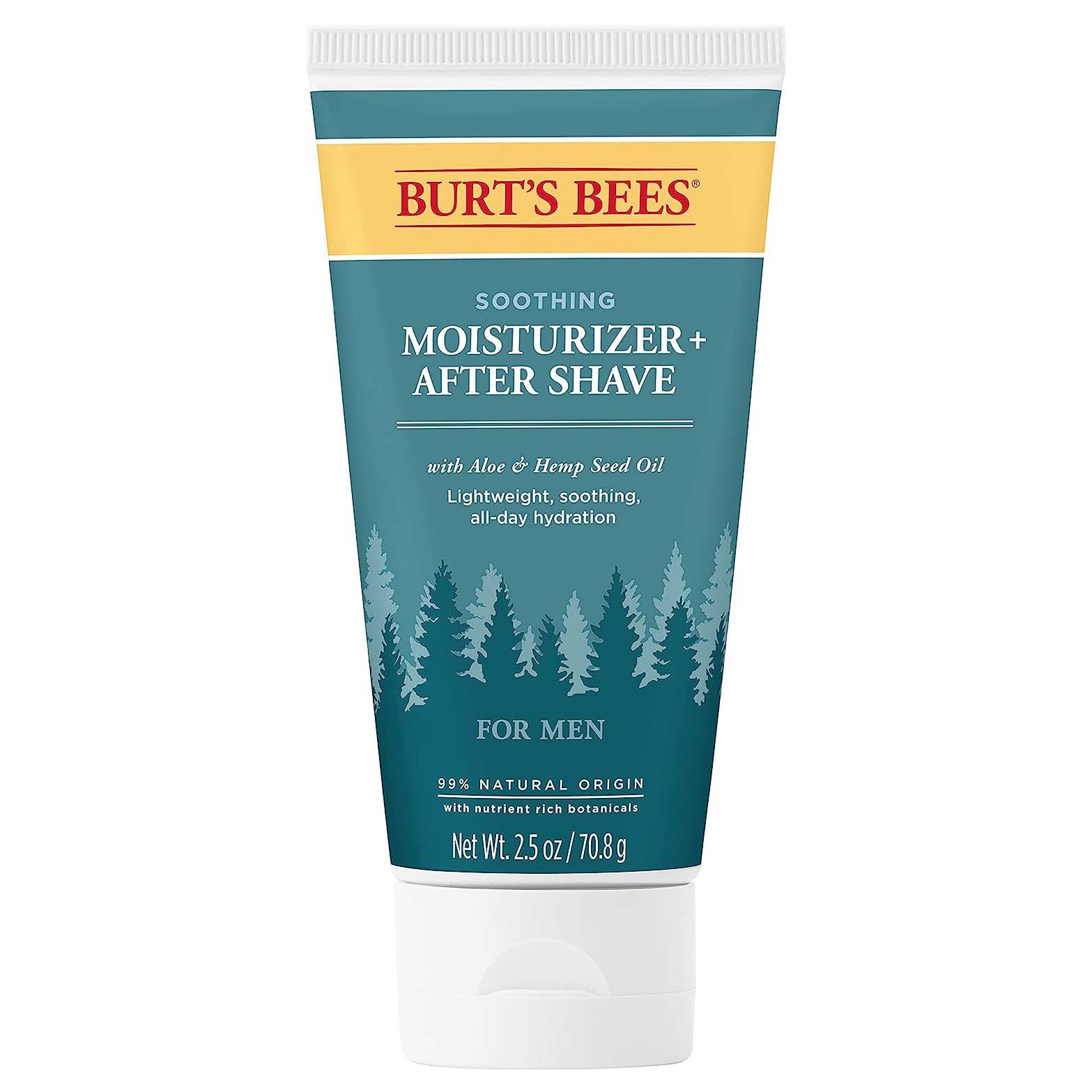 blue tube of burt's bees aftershave