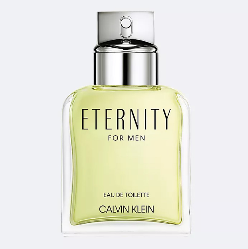 Eternity Eau De Toilette For Men in clear bottle