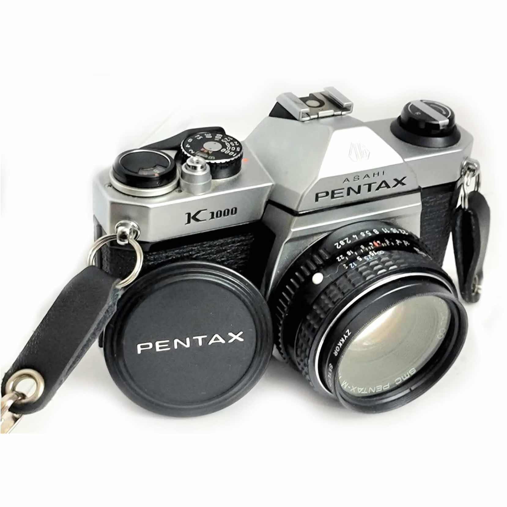 Pentax K1000 silver and black camera