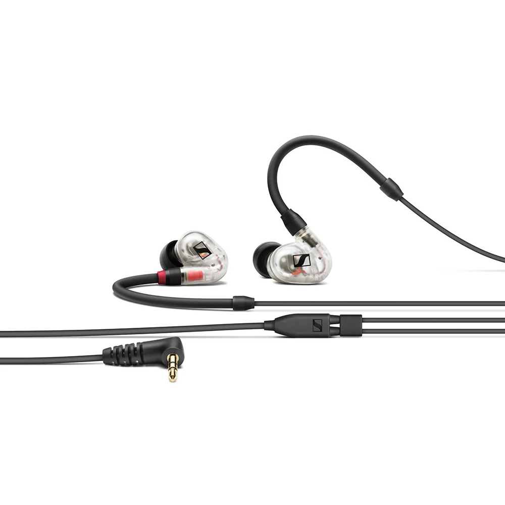 Sennheiser IE 100 Pro in-ear headphones in black and clear
