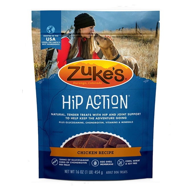 Packet of Zuke-s Natural Hip & Joint Action Chicken Recipe Dog Treats