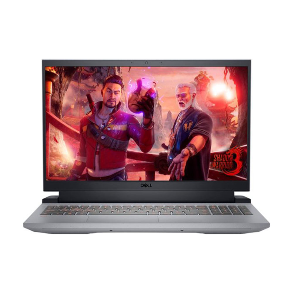 the Dell G15 15.6-Inch FHD 120Hz Gaming Laptop in silver and black