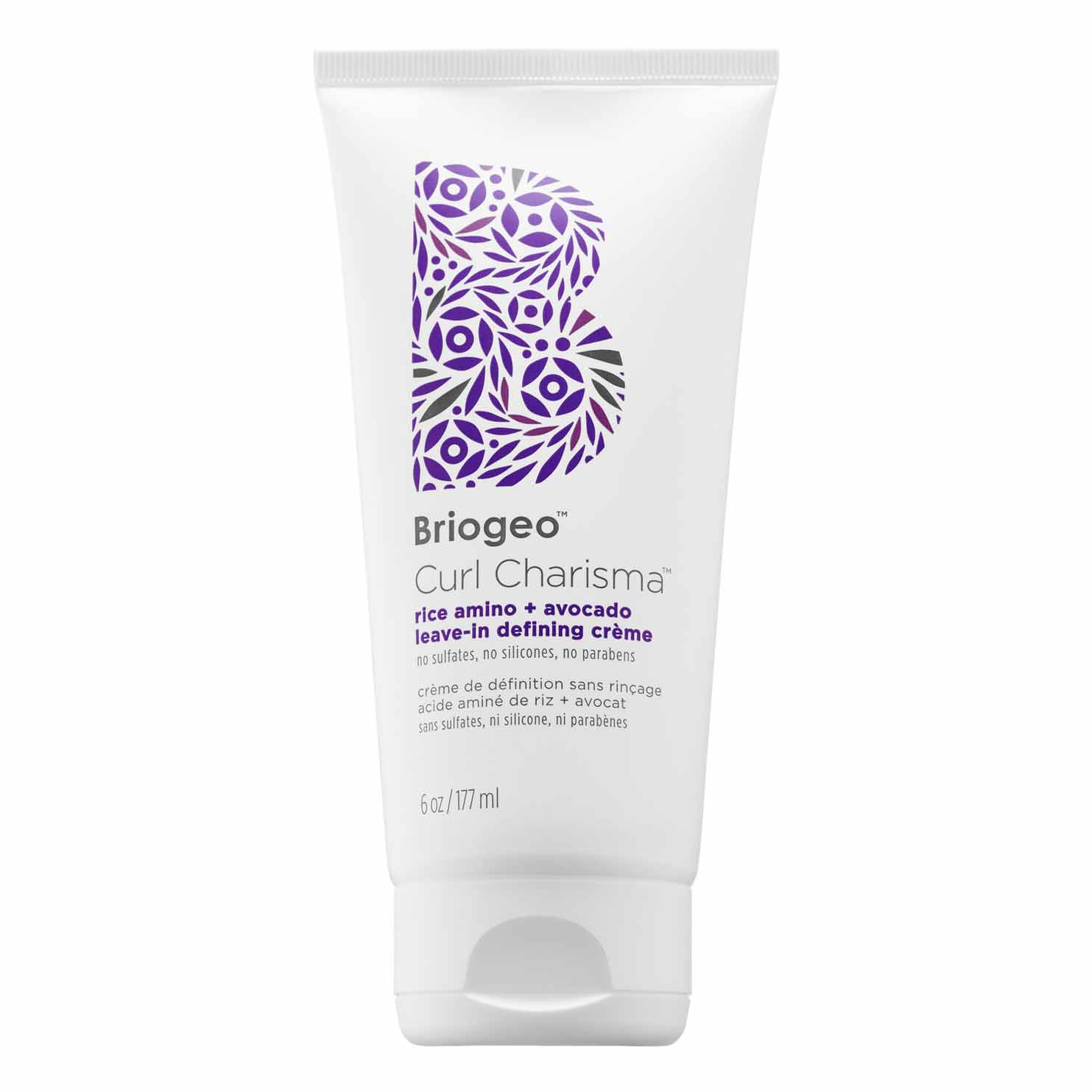 white bottle tube of Briogeo Curl Leave-In Defining Cream