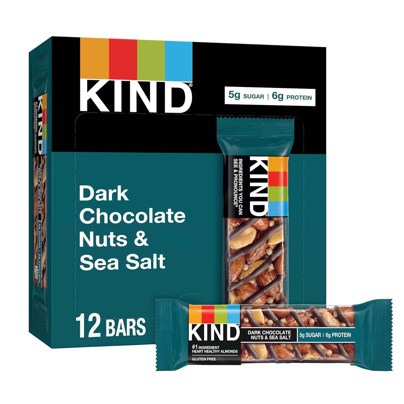 KIND Breakfast Healthy Snack Bar in dark chocolate nuts and sea salt
