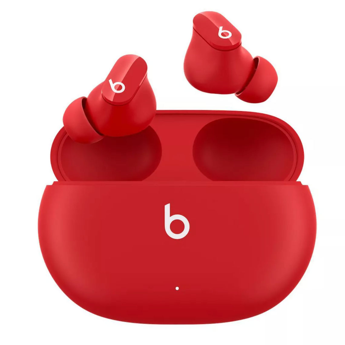Red Beats earbuds in casing