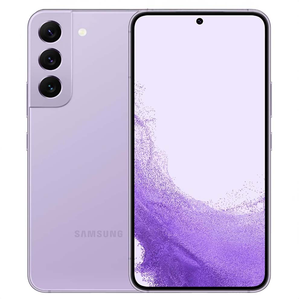 S22 smartphone in purple