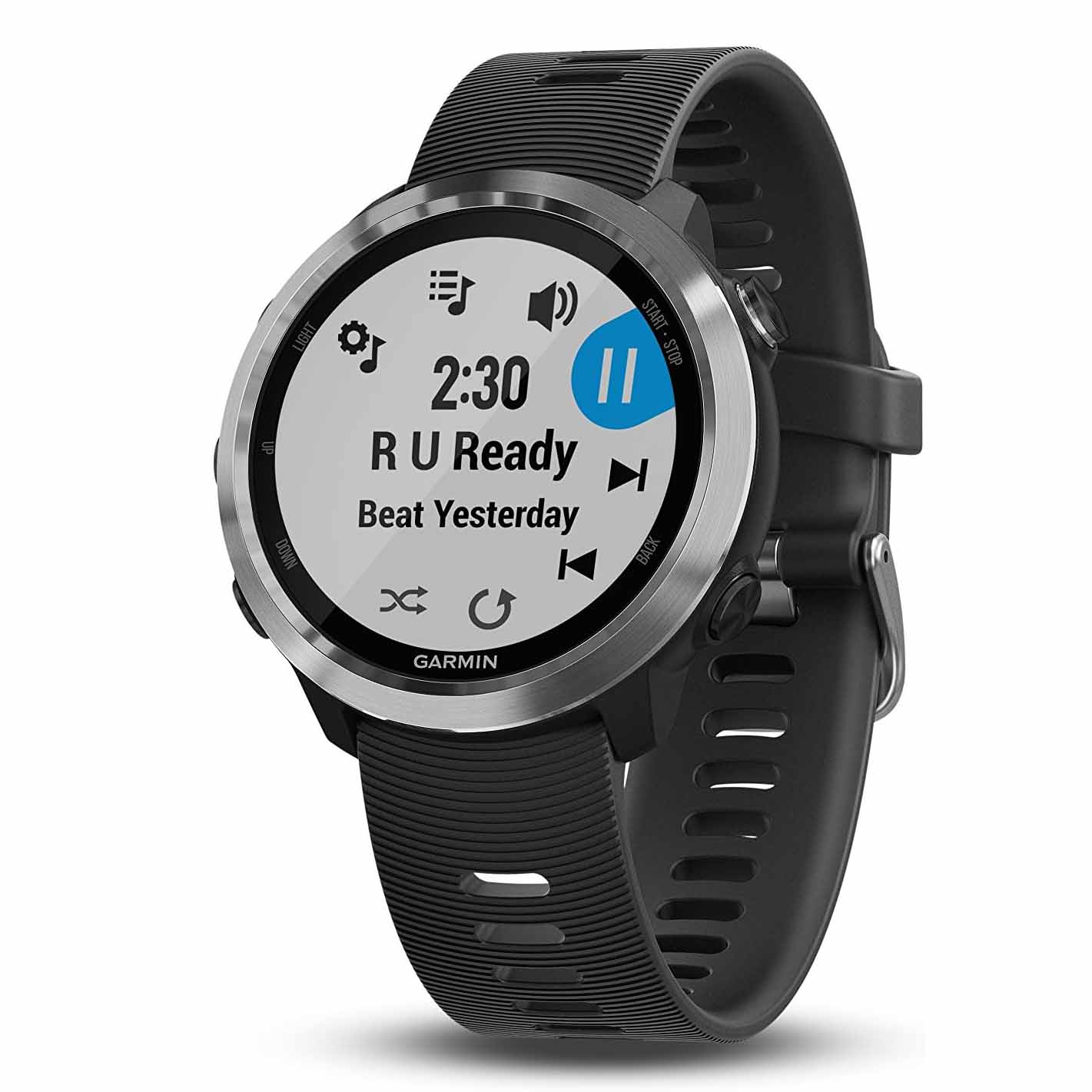 Garmin watch with round LCD display