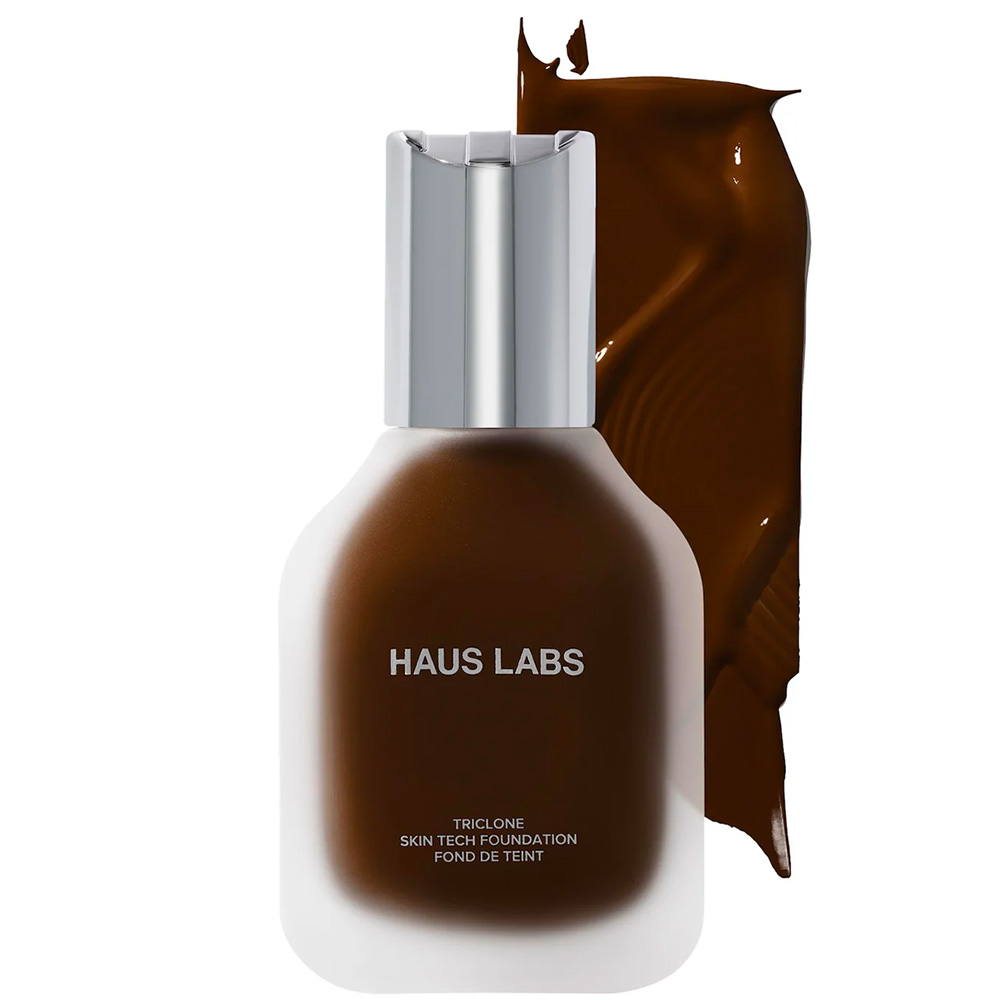 haus labs foundation in shade 590 deep neutral