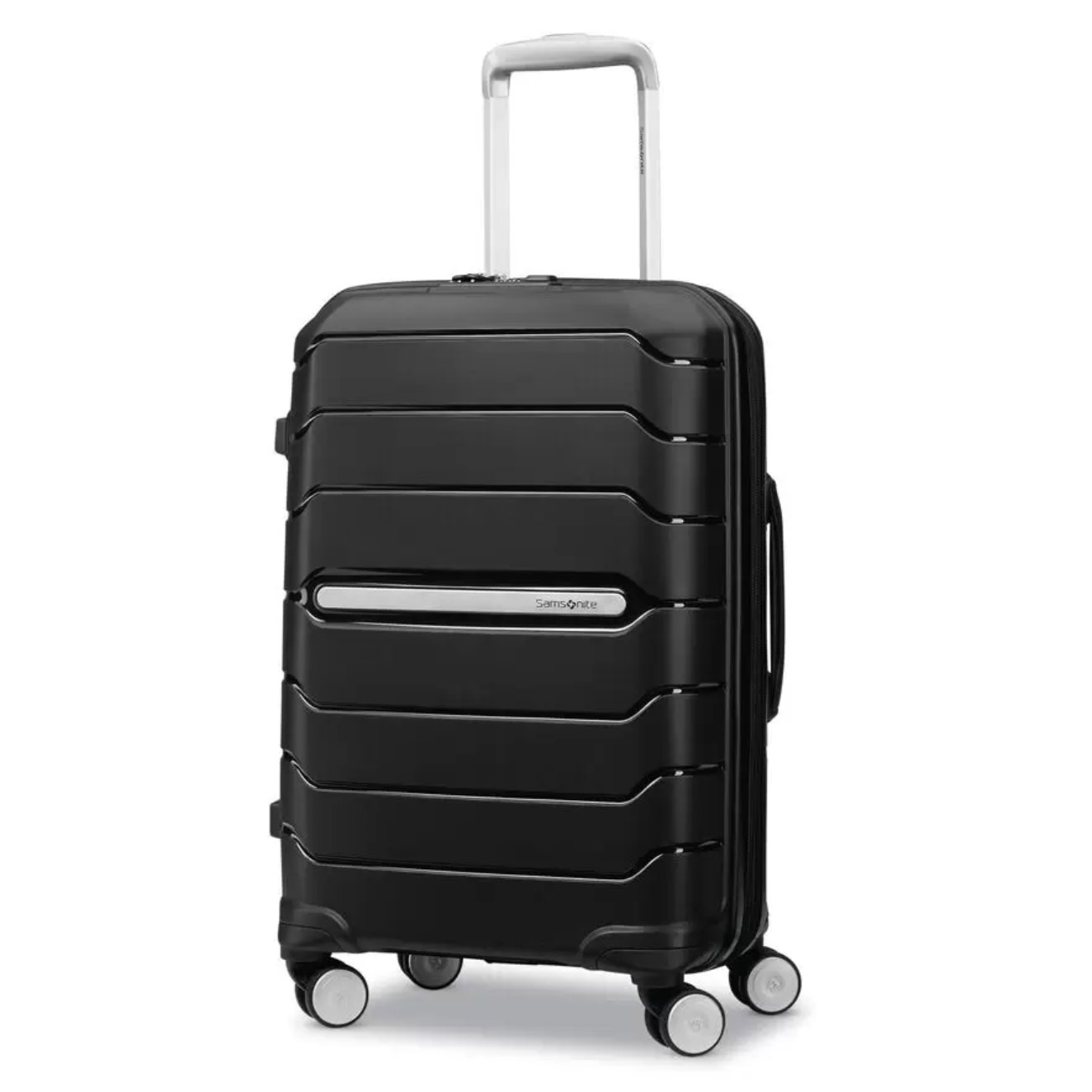Black freeform Samsonite luggage