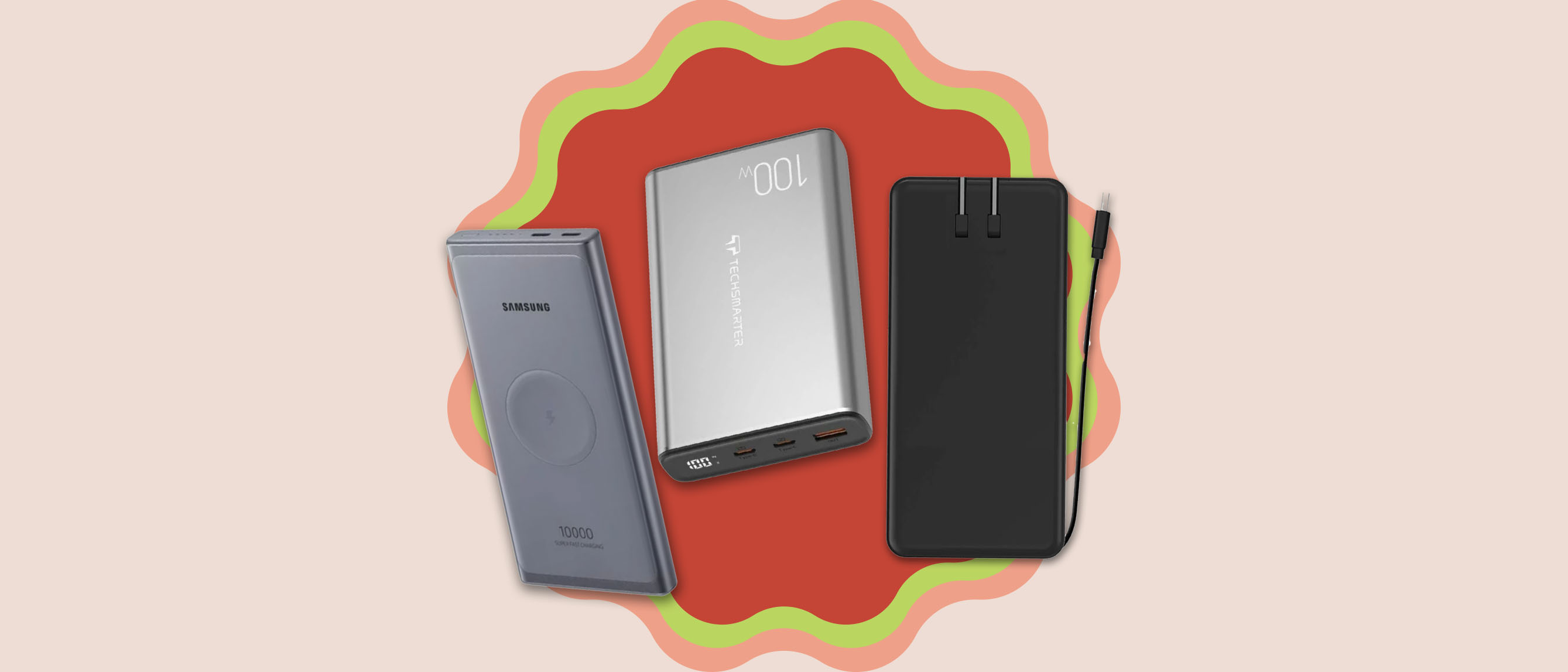 Image of three types of power banks