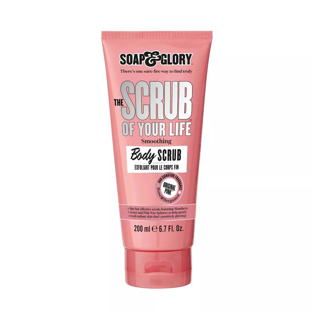 pink bottle of Soap & Glory The Scrub Of Your Life Body Scrub - Original Pink Scent 