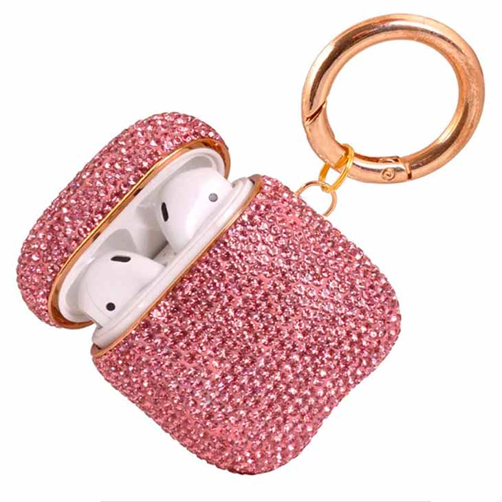 Sparkly Diamond Case for AirPods with Keyring