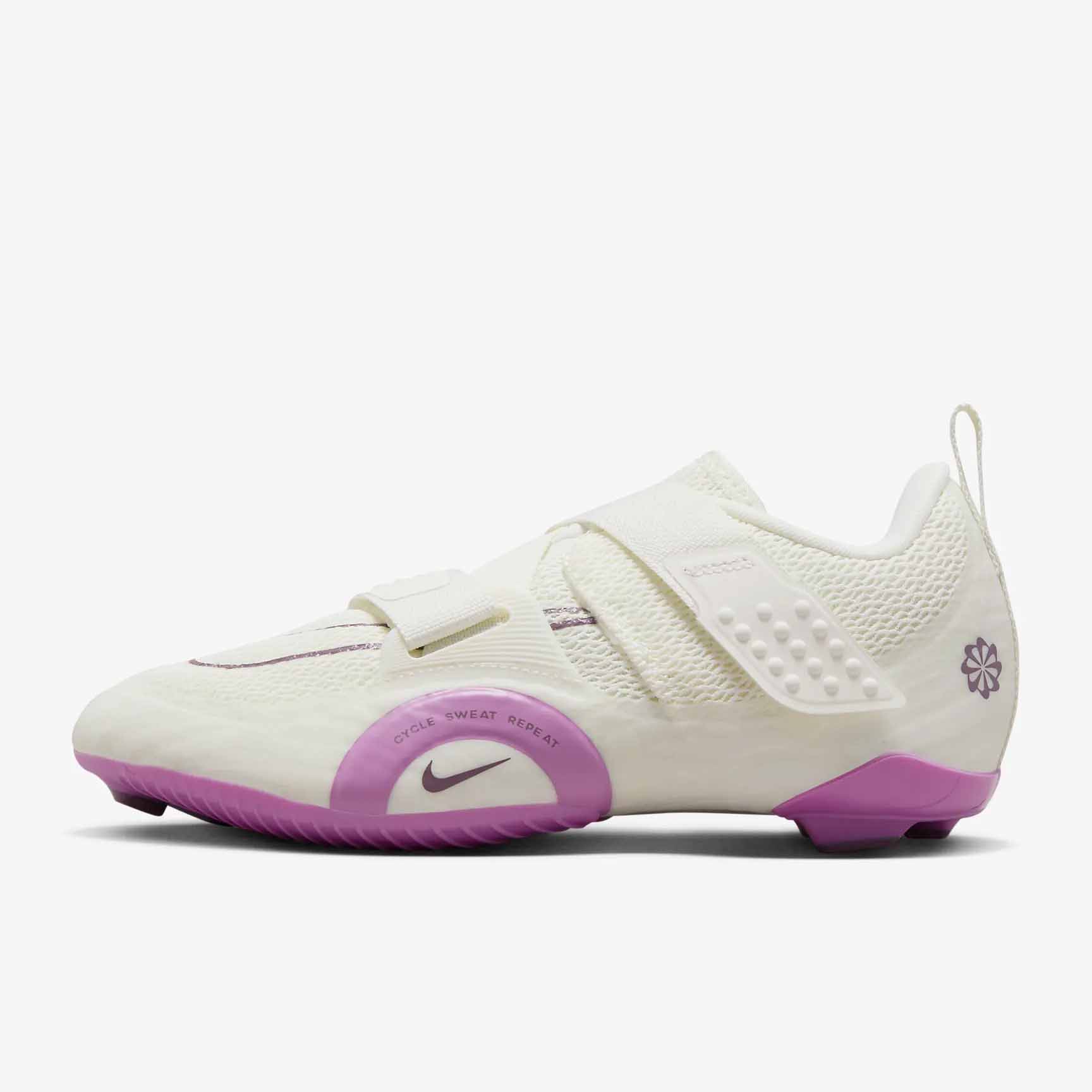 Nike SuperRep Cycle 2 Next Nature trainers in white and purple 
