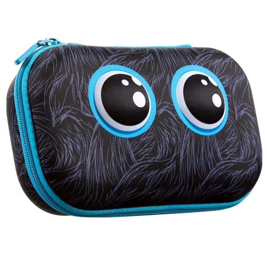 ZIPIT Beast Pencil Box for Kids with googly eyes